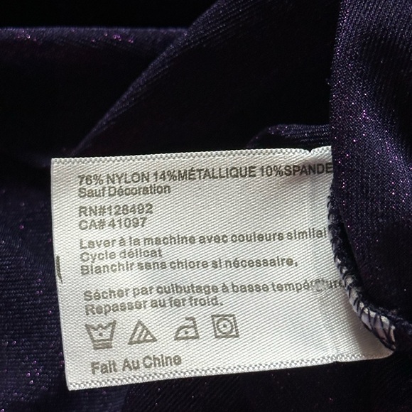 Greg Norman Purple Metallic Women’s 1/4 zip Golf Pullover Size M Sparkly - Picture 6 of 6